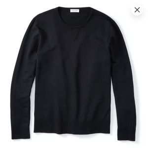 Men's reversible French Terry sweatshirt in black from Flint and Tinder (medium)